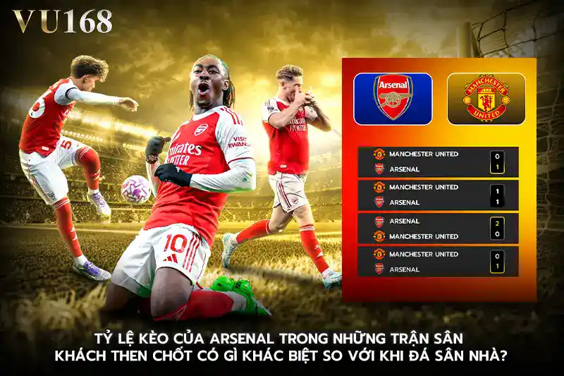 Tỷ lệ kèo của Arsenal trong những trận sân